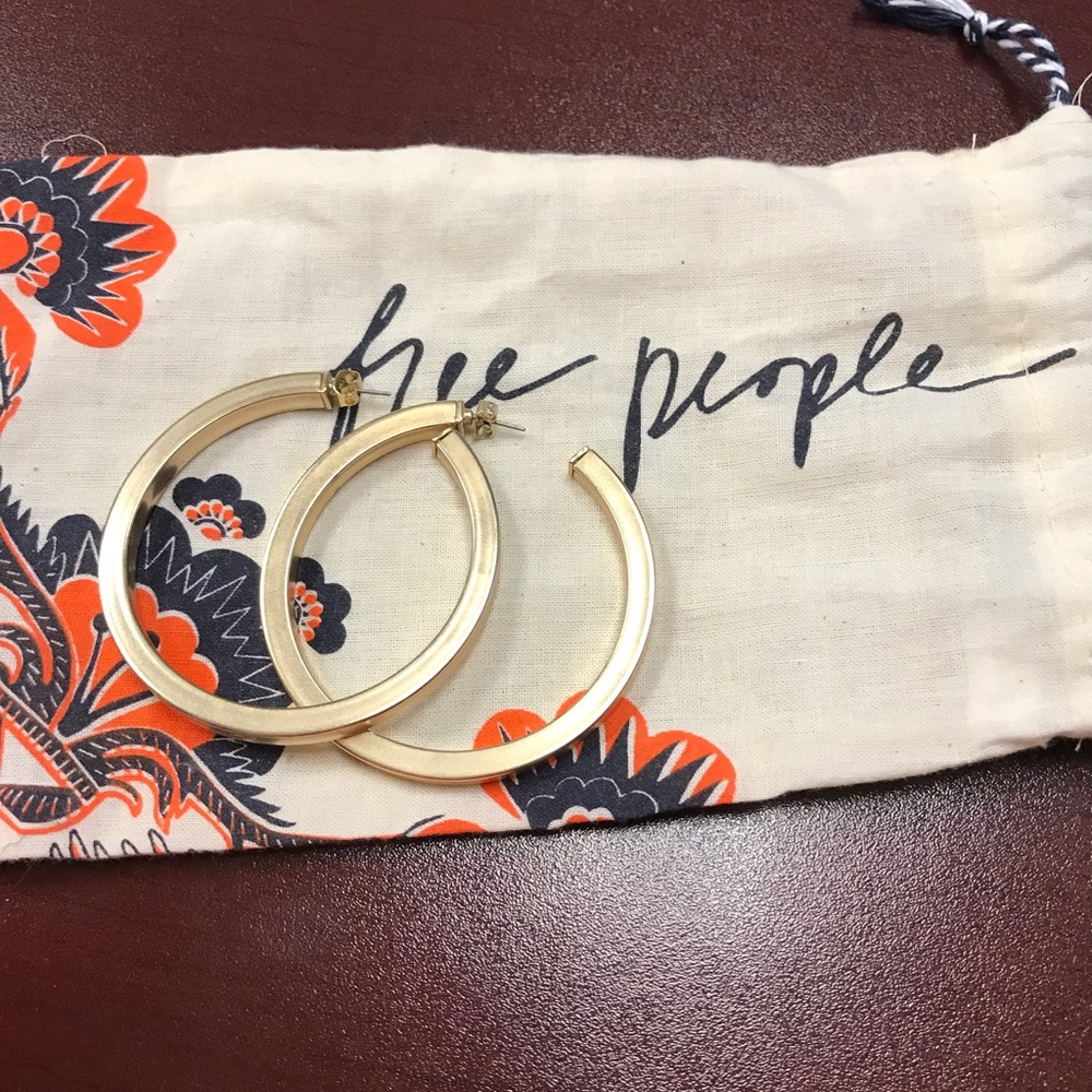 Free People gold hoops
